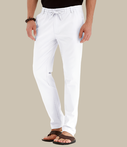 Pantalones casuales de verano con cintura elástica para hombre - Frego