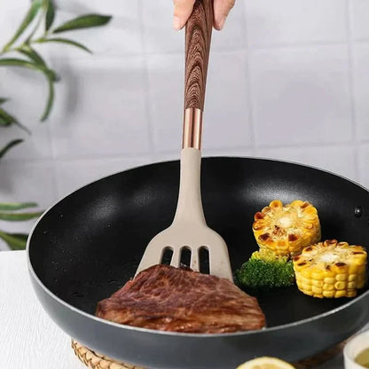 Juego de utensilios de cocina de silicona de 10 piezas – Resistente al calor y apto para el uso diario