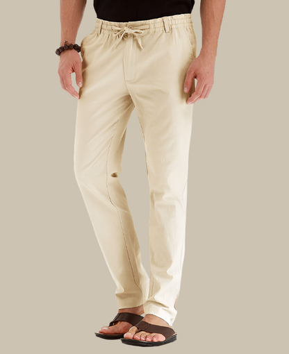 Men's Casual Loose Summer Trousers with Elastic Waist - Mateo
