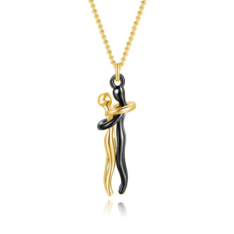 Ketting met omarmende hanger – Tijdloos symbool van liefde