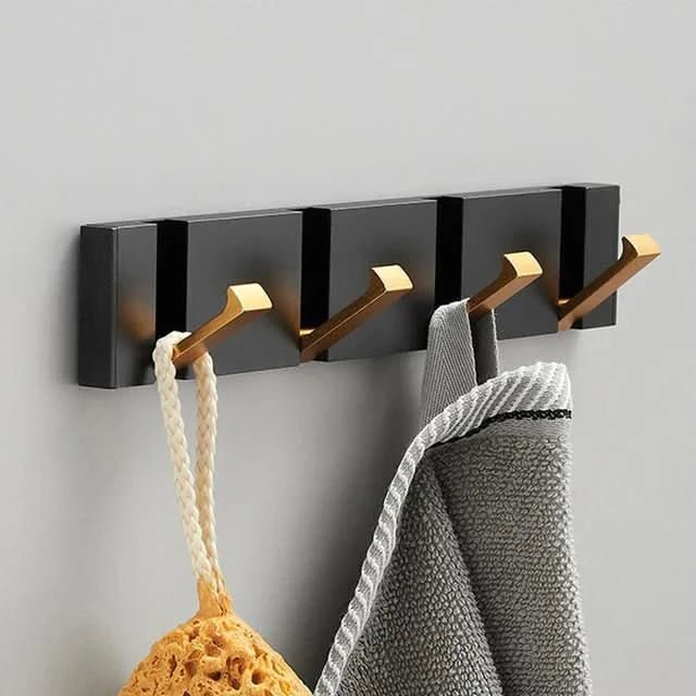 Foldable Metal Wall Hook with Multiple Hooks – Space-Saving and Modern