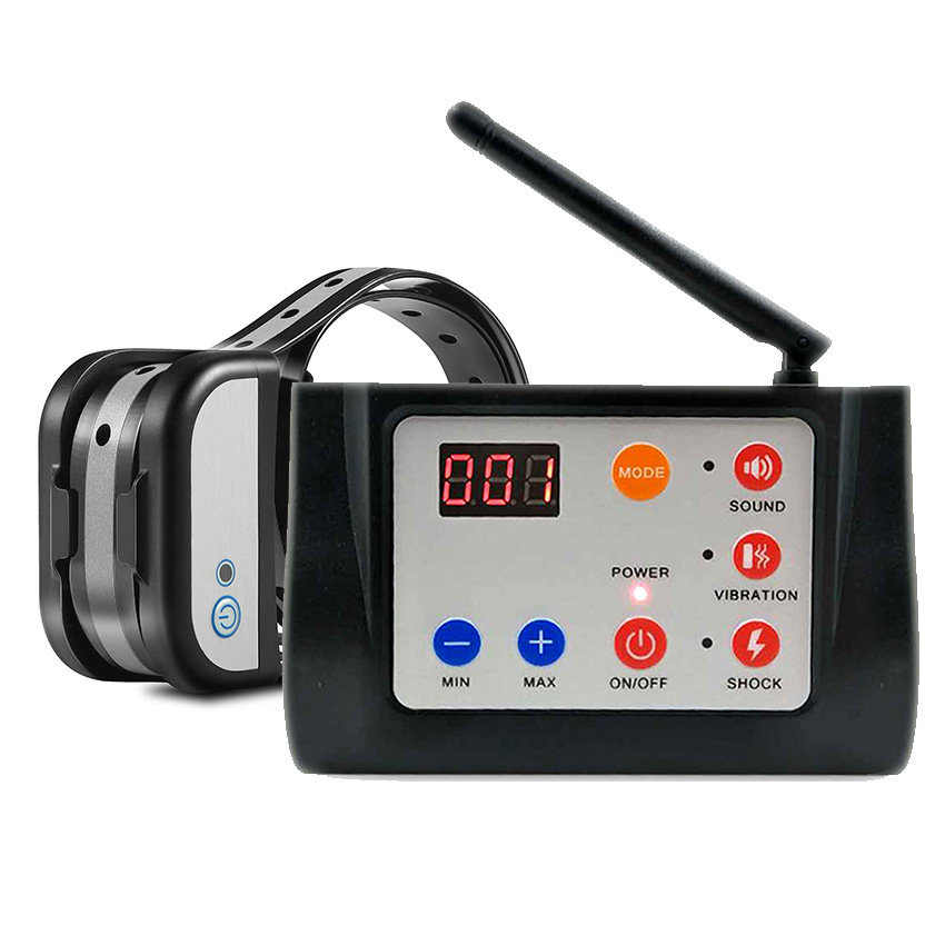 Wireless Dog Training System with Virtual Fence and Training Collar