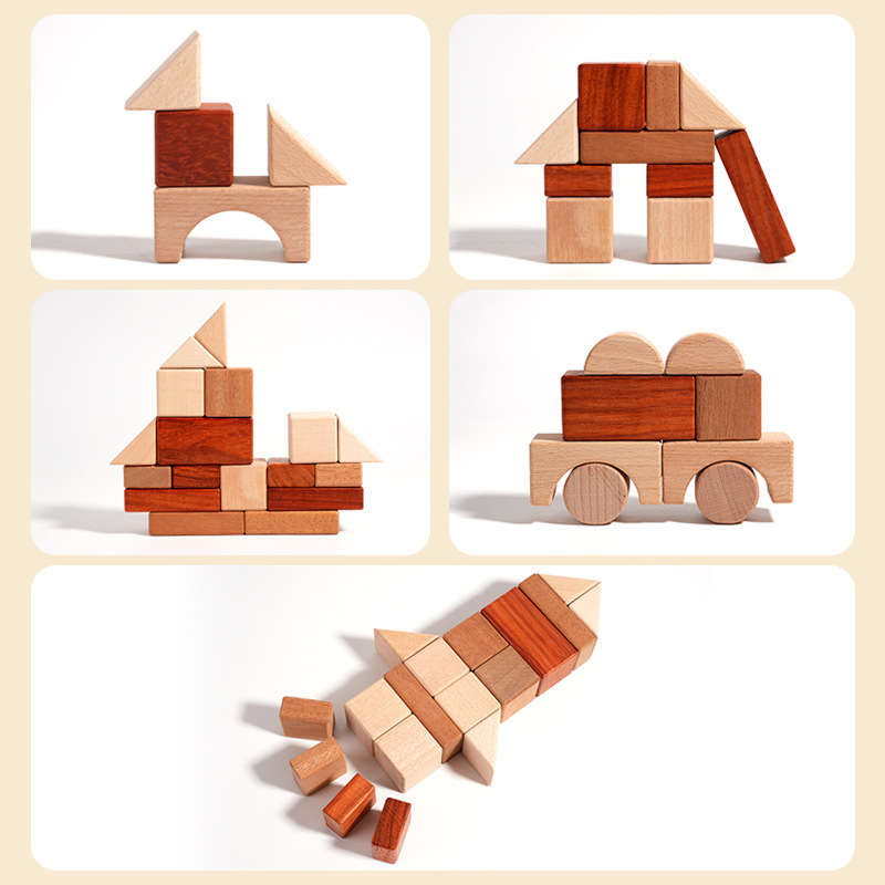 Wooden Block Set for Children – Educational Construction Toy for Creative Play