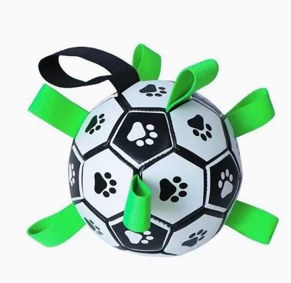 Hundespielball aus Gummi mit Griffen für drinnen und draußen
