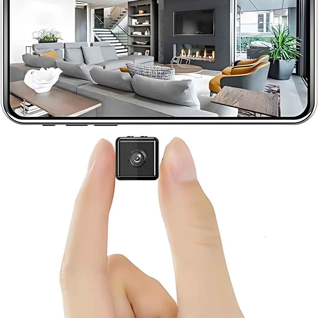 Mini cámara de seguridad inalámbrica - compacta y elegante para la vigilancia del hogar