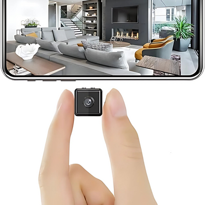 Mini cámara de seguridad inalámbrica - compacta y elegante para la vigilancia del hogar