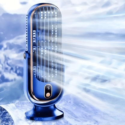 Draagbare oplaadbare USB-bureauventilator 360°