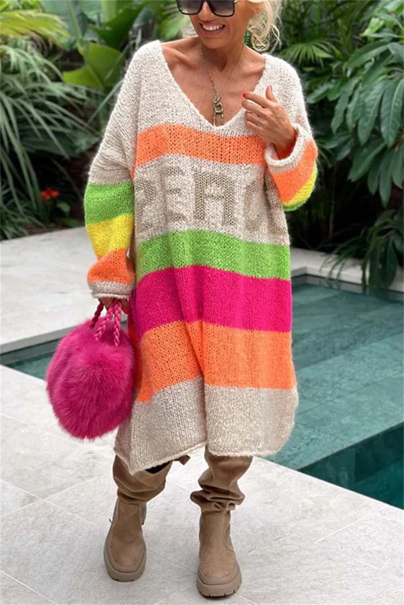 Loose Ibiza Peace Sweater - Pamela