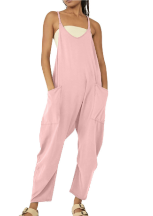 Loose jumpsuit with front pockets - Everly