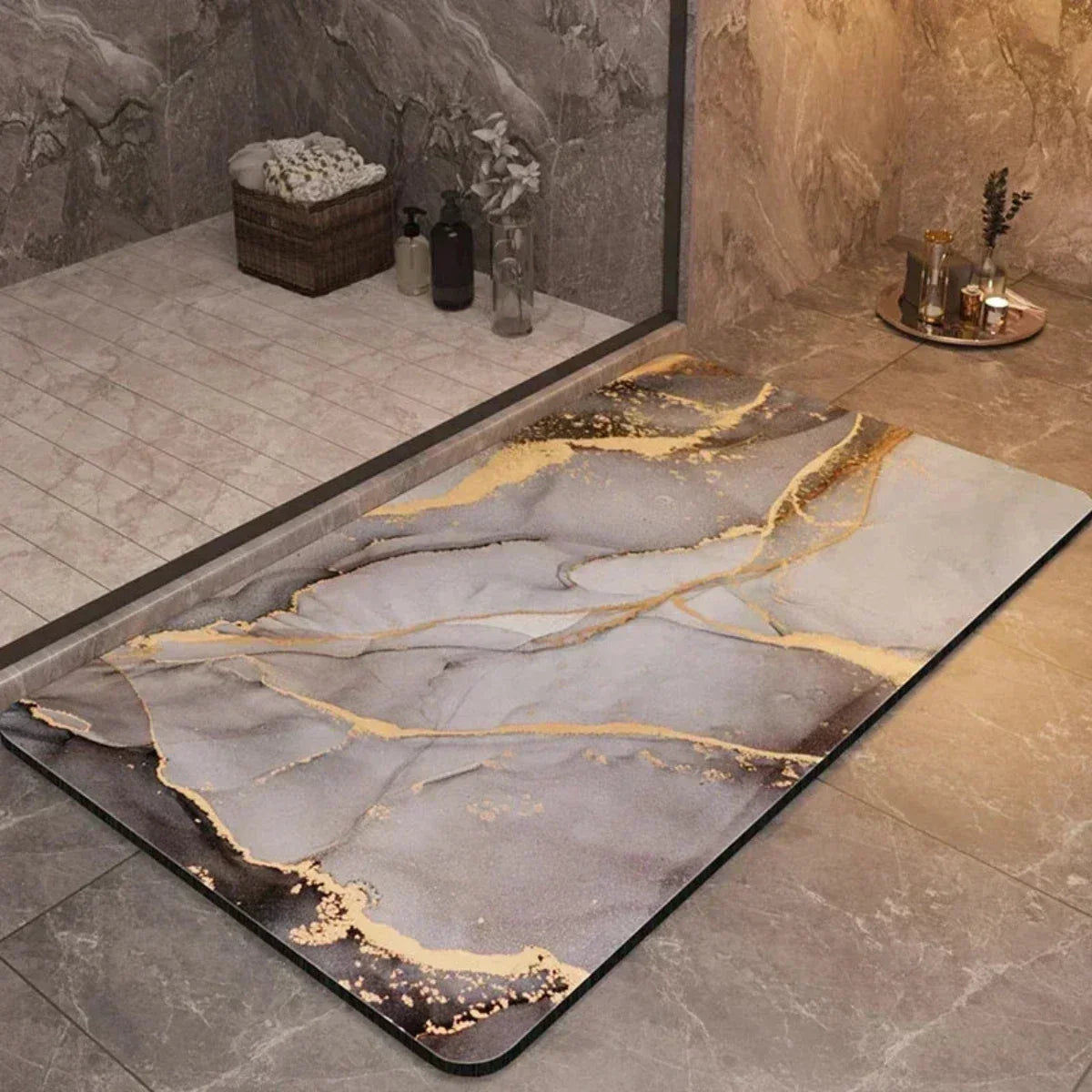 Snel drogende antislipbadmat – veilig en comfortabel voor badkamer en douche
