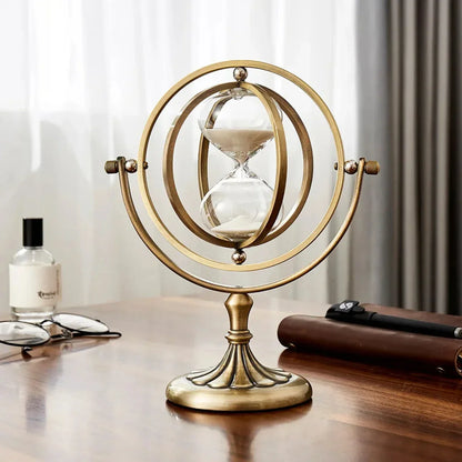 Clepsidră din metal, cu design minimalist, pentru decorarea elegantă a interiorului