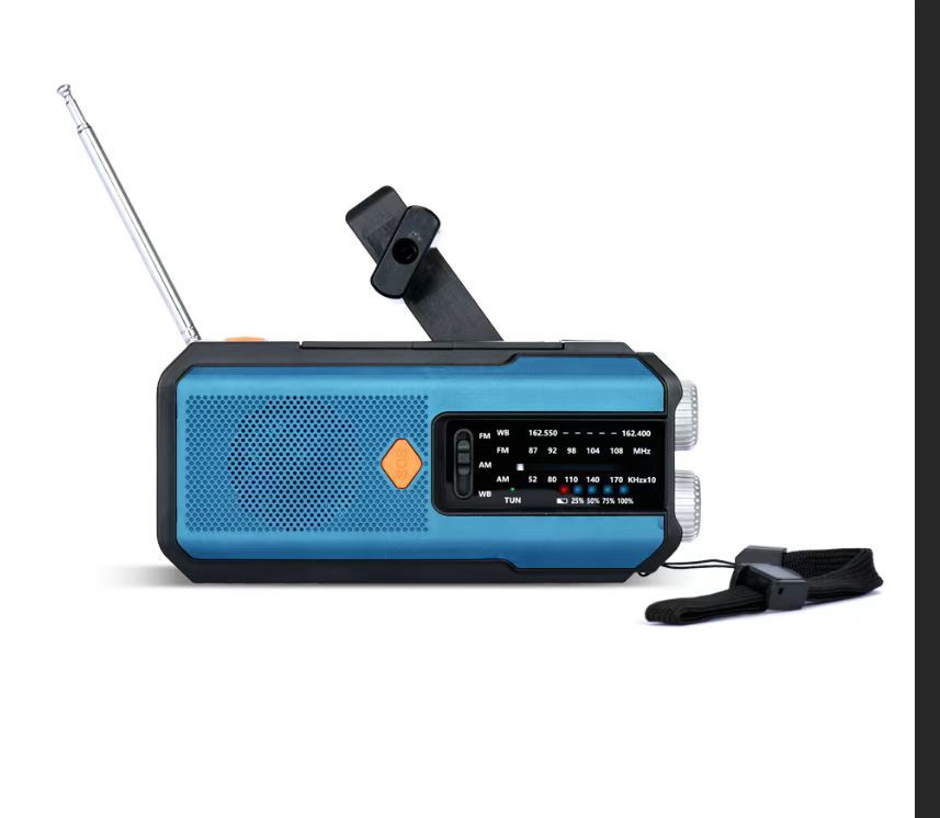 Daykit Portable AM/FM Radio – With Solar Panel and Torch