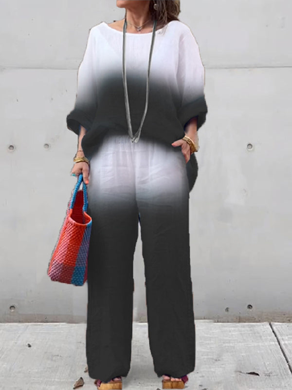 Cotton and Linen Women's Clothing Set - Berryl