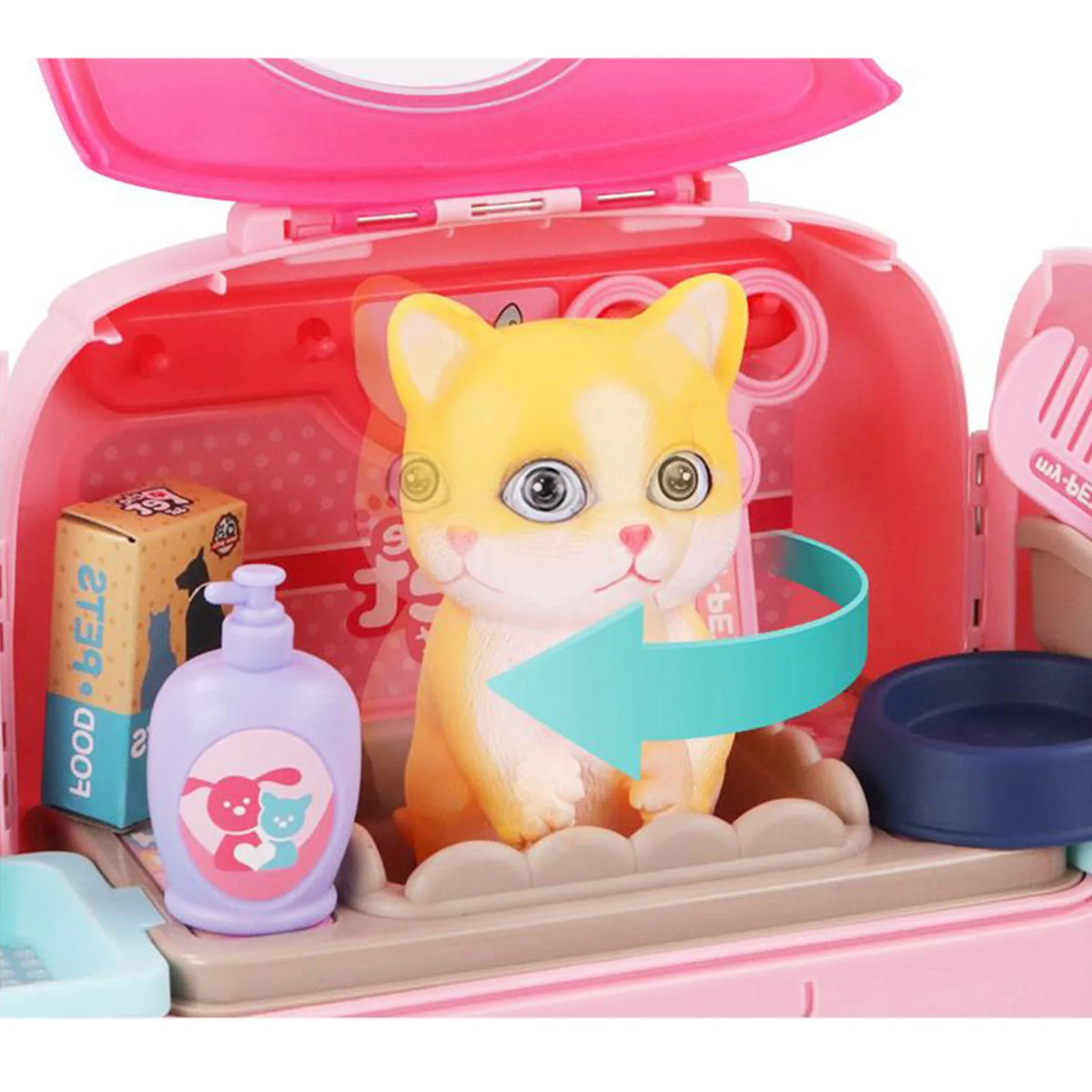 Pet Paradise - Portable Pet Grooming Set - For Children - Play and Learn