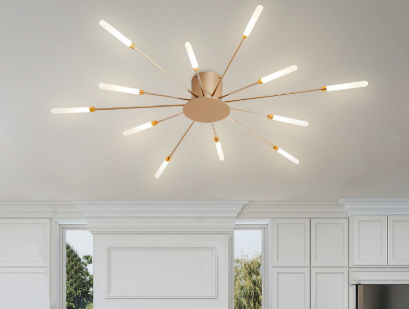 Modern Ceiling Light with Multiple Arms for Powerful and Stylish Illumination