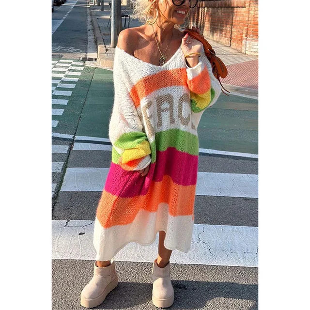 Loose Ibiza Peace Sweater - Pamela