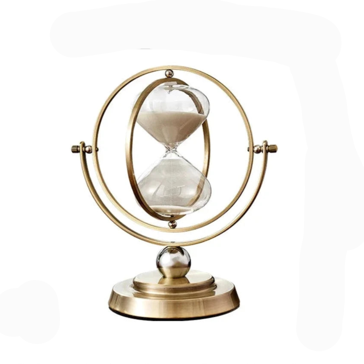 Clepsidră din metal, cu design minimalist, pentru decorarea elegantă a interiorului