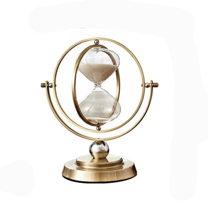 Clepsidră din metal, cu design minimalist, pentru decorarea elegantă a interiorului