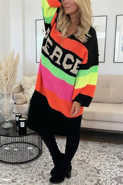Loose Ibiza Peace Sweater - Pamela