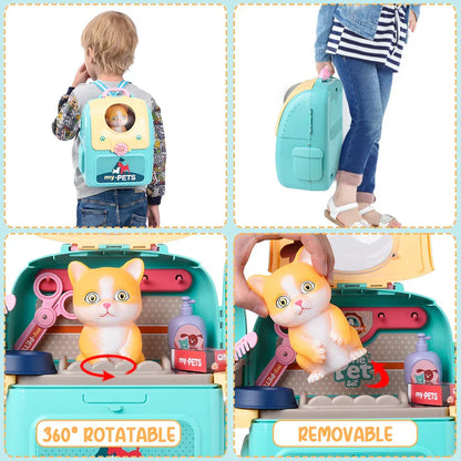 Pet Paradise - Portable Pet Grooming Set - For Children - Play and Learn