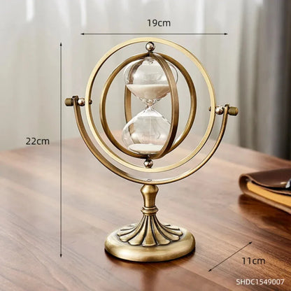Clepsidră din metal, cu design minimalist, pentru decorarea elegantă a interiorului