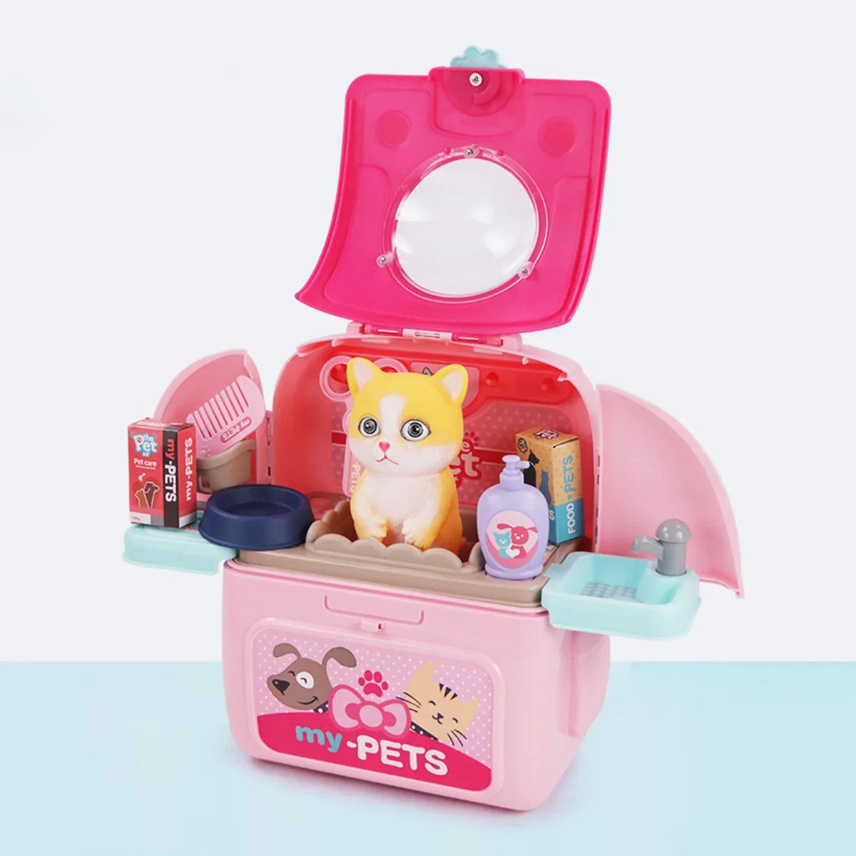 Pet Paradise - Portable Pet Grooming Set - For Children - Play and Learn