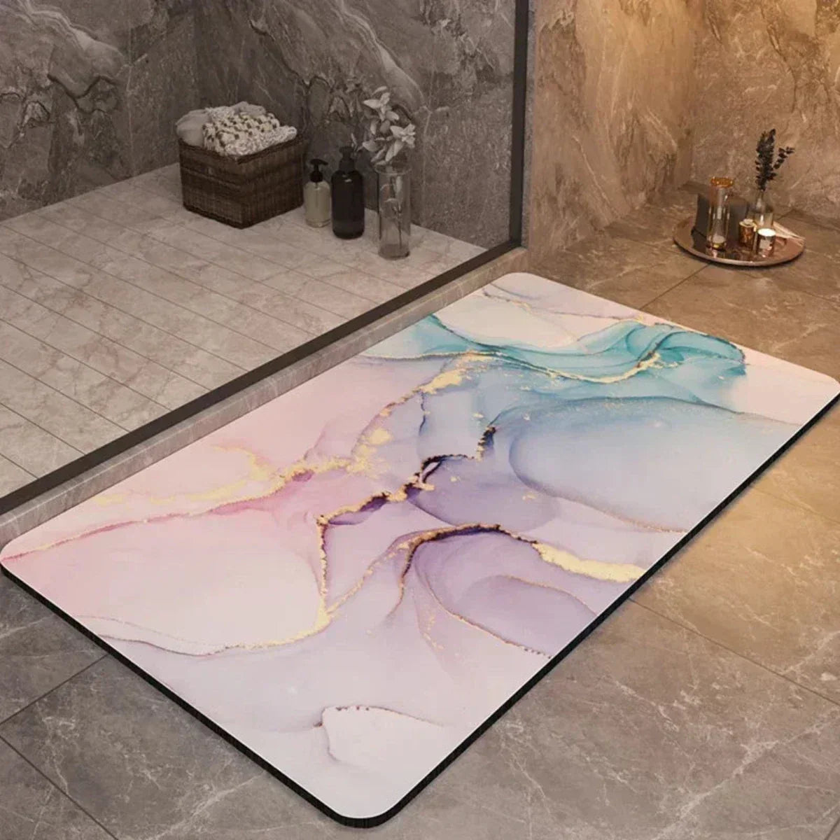 Snel drogende antislipbadmat – veilig en comfortabel voor badkamer en douche