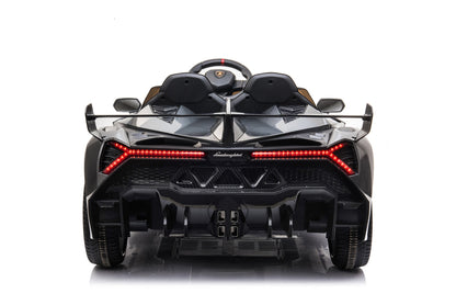 Auto elettrica per bambini Veneno 12 V a 2 posti grigio metallizzato