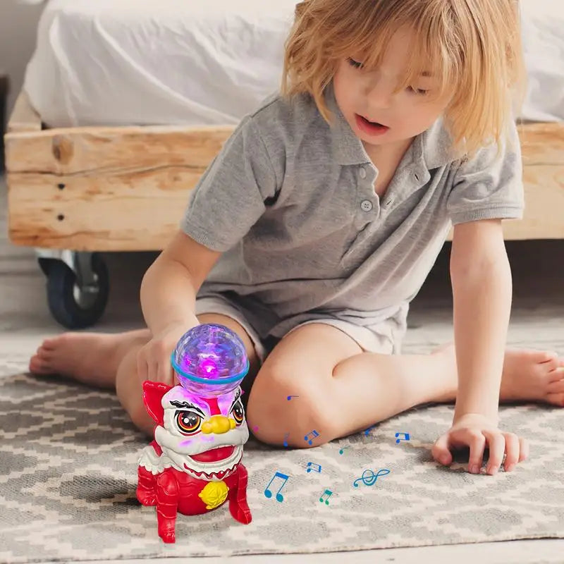 Leão dançante - brinquedo criativo - estimula a imaginação - desenvolve a motricidade
