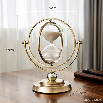 Clepsidră din metal, cu design minimalist, pentru decorarea elegantă a interiorului