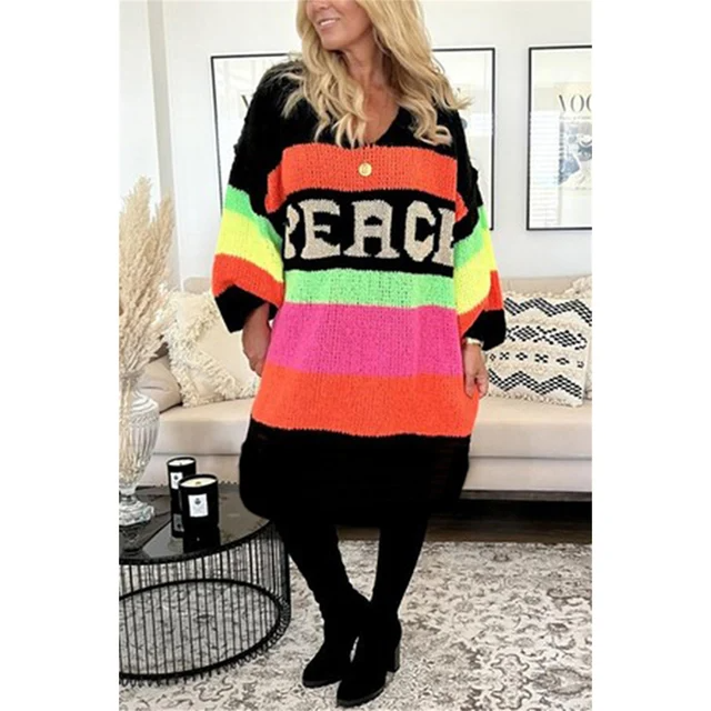 Loose Ibiza Peace Sweater - Pamela