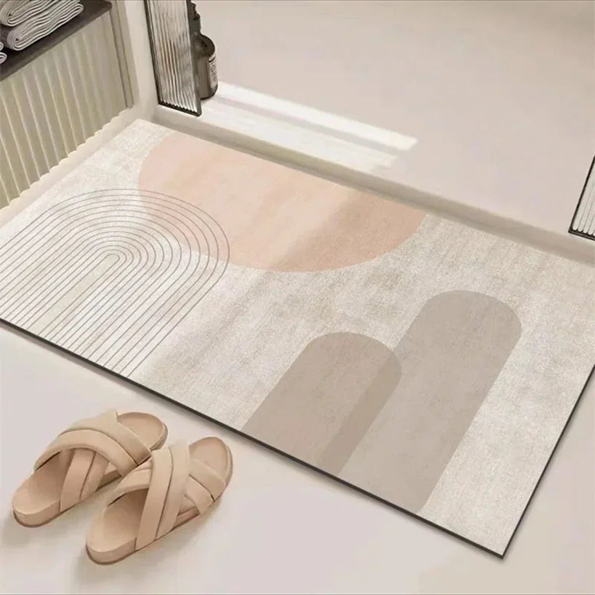 Quick-Drying Bath Mat with Non-Slip Backing for a Safe Bathroom