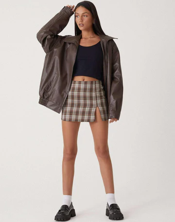 Michelle - Oversized Leather Jacket