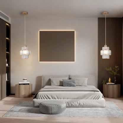 Elegante lampada a sospensione in cristallo Saela - illuminazione di lusso