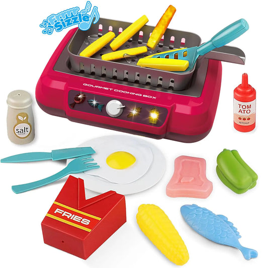 Spielküchenset mit Gourmet-Kochbox - Mit Licht und Sound