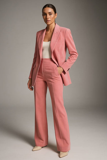 Business Trouser Suit for Women with Blazer and Trouser Set