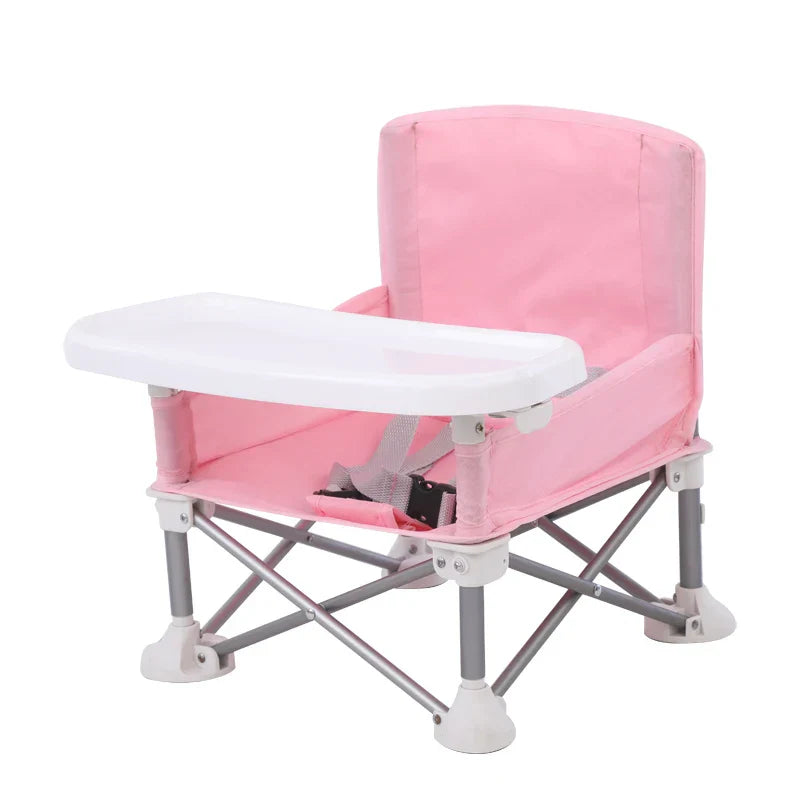 Silla alta plegable portátil - Cómoda - Ahorra espacio - Ideal para viajar
