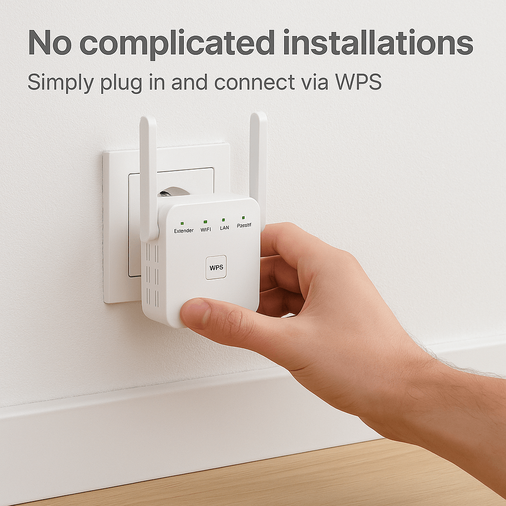 SpeedWave WiFi Extender – Superfast Internet in Every Room