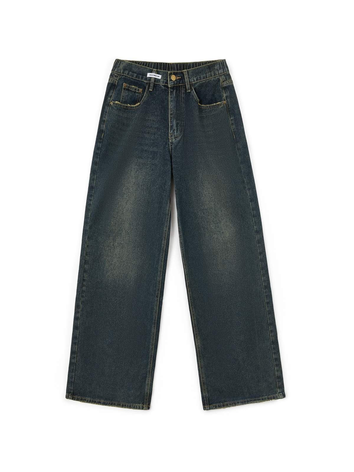 Nadja - Vintage Baggy Jeans with Washed Effect