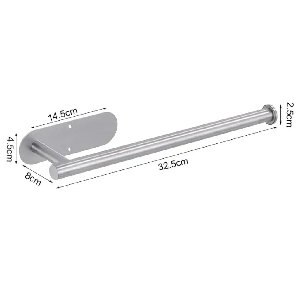 Modern minimalist toilet roll holder made of stainless steel