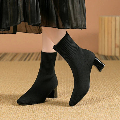 Modern Comfort Edge knitted sock boots for women