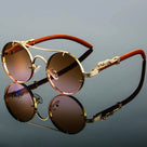 Retro Style with Modern Protection Vintage Double Bridge Sunglasses