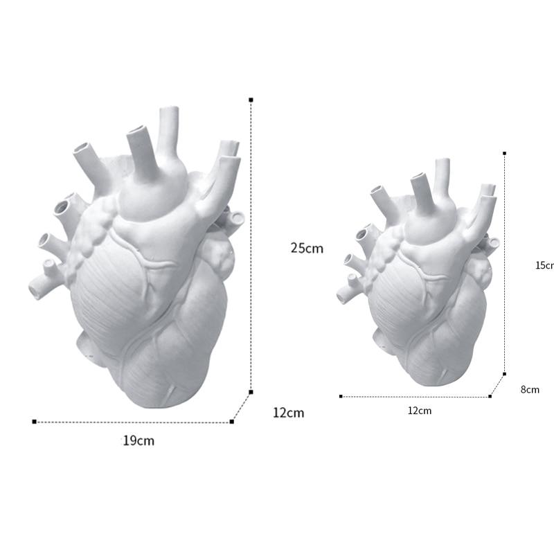 Jarrón creativo con forma de corazón - artístico y elegante para cualquier interior