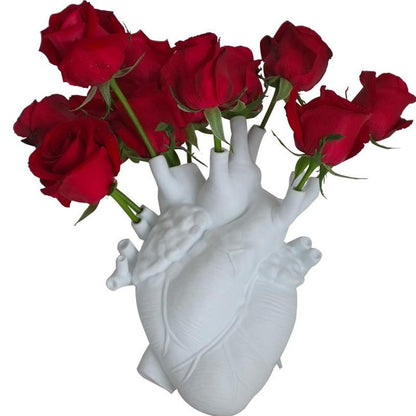 Jarrón creativo con forma de corazón - artístico y elegante para cualquier interior