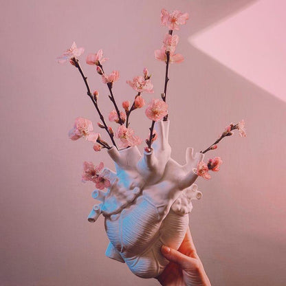 Jarrón creativo con forma de corazón - artístico y elegante para cualquier interior