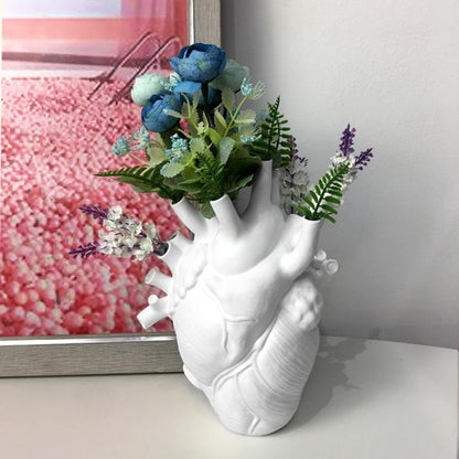 Jarrón creativo con forma de corazón - artístico y elegante para cualquier interior