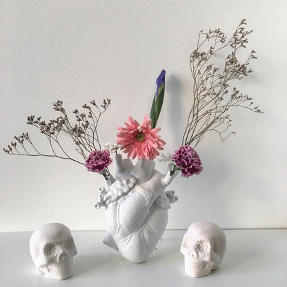Jarrón creativo con forma de corazón - artístico y elegante para cualquier interior