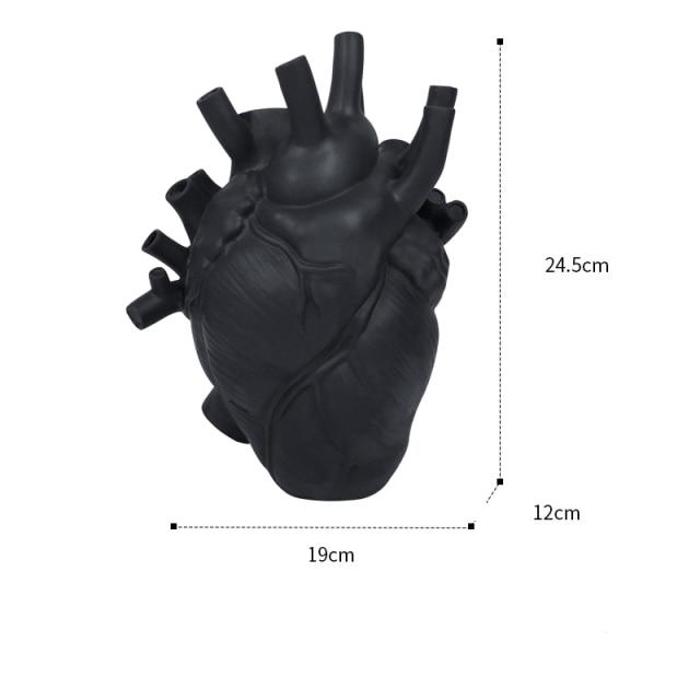 Jarrón creativo con forma de corazón - artístico y elegante para cualquier interior