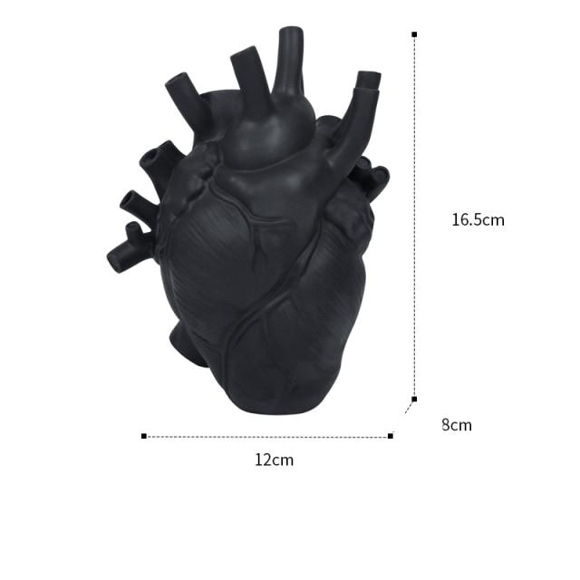Jarrón creativo con forma de corazón - artístico y elegante para cualquier interior