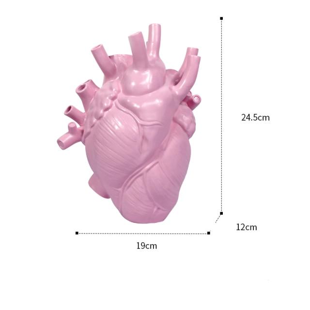 Jarrón creativo con forma de corazón - artístico y elegante para cualquier interior